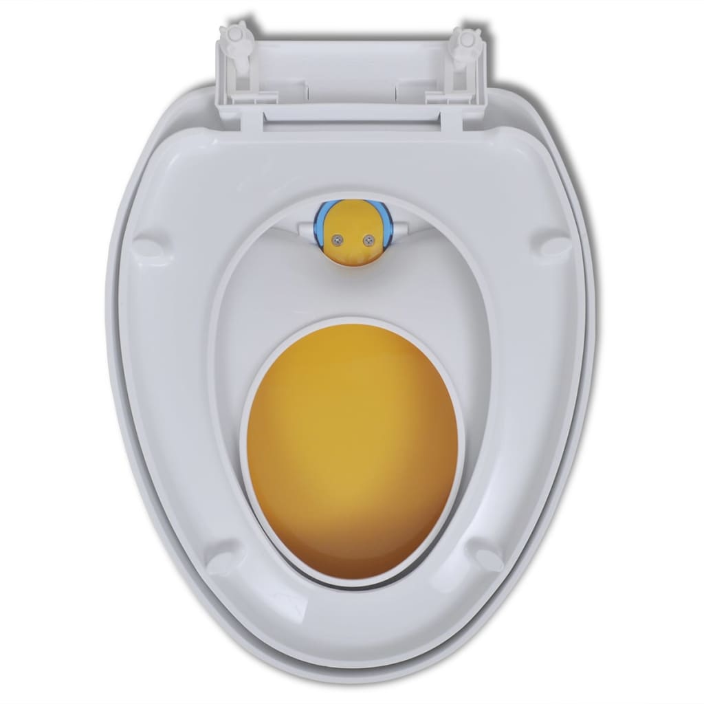 8718475797104_g_en_hd_8 vidaXL Toilet Seats with Soft Close Lids 2 pcs Plastic White and Yellow - Image 9