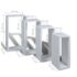 vidaXL Wall Cube Shelves 8 pcs White - Image 6