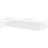 vidaXL Wall Shelves 4 pcs White 40 cm - Image 5