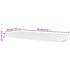vidaXL Wall Shelves 4 pcs White 60 cm - Image 5