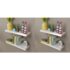 vidaXL Wall Shelves 4 pcs White 60 cm