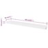 vidaXL Wall Shelves 4 pcs White 100 cm - Image 5