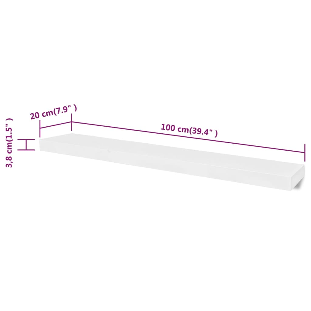 8718475797784_g_en_hd_3 vidaXL Wall Shelves 4 pcs White 100 cm - Image 5