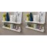 vidaXL Wall Shelves 4 pcs White 100 cm