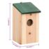 vidaXL Bird Houses 8 pcs Wood 12x12x22 cm - Image 8
