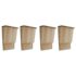 vidaXL Bat Houses 4 pcs 22x12x34 cm Wood