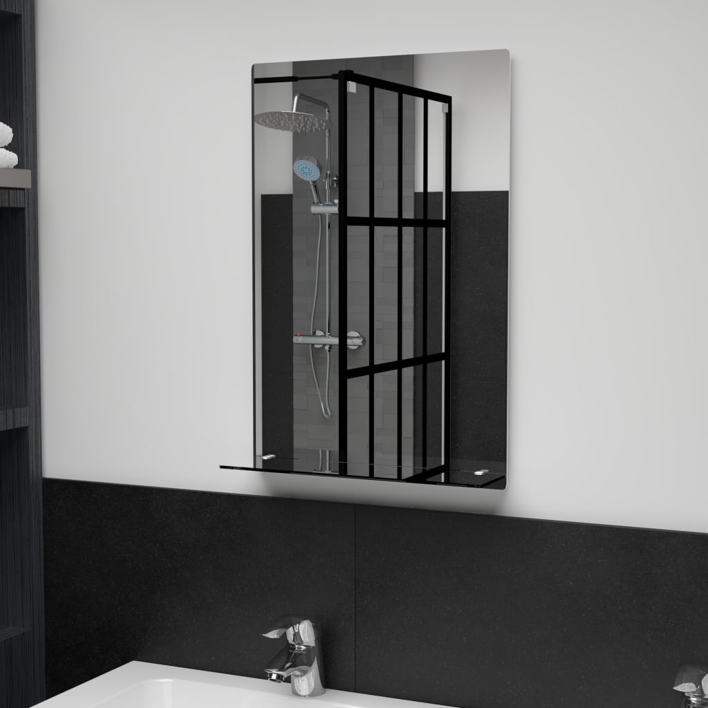 8718475797999_m_en_hd_1 vidaXL Wall Mirror with Shelf 40x60 cm Tempered Glass - Image 1