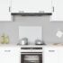 vidaXL Kitchen Backsplash Transparent 70x50 cm Tempered Glass