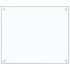 vidaXL Kitchen Backsplash Transparent 70x60 cm Tempered Glass - Image 2