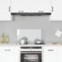 vidaXL Kitchen Backsplash Transparent 80x40 cm Tempered Glass