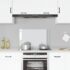 vidaXL Kitchen Backsplash Transparent 80x50 cm Tempered Glass