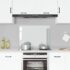 vidaXL Kitchen Backsplash Transparent 80x60 cm Tempered Glass