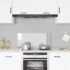 vidaXL Kitchen Backsplash Transparent 90x40 cm Tempered Glass