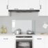 vidaXL Kitchen Backsplash Transparent 90x50 cm Tempered Glass