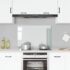 vidaXL Kitchen Backsplash Transparent 90x60 cm Tempered Glass