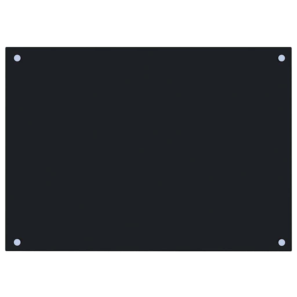8718475798439_a_en_hd_1 vidaXL Kitchen Backsplash Black 70x50 cm Tempered Glass - Image 2