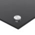 vidaXL Kitchen Backsplash Black 80x50 cm Tempered Glass - Image 9