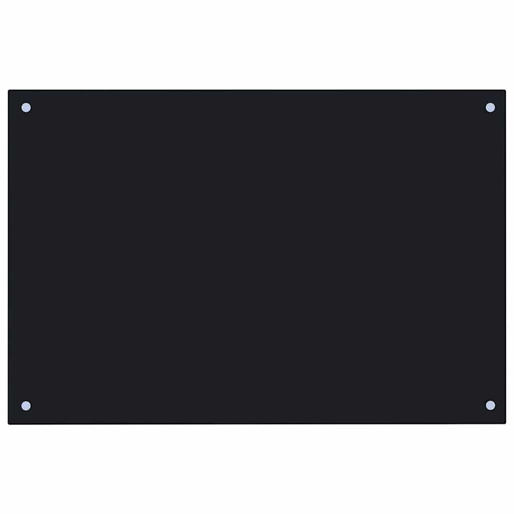 8718475798491_a_en_hd_1 vidaXL Kitchen Backsplash Black 90x50 cm Tempered Glass - Image 2