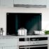 vidaXL Kitchen Backsplash Black 90x50 cm Tempered Glass - Image 3