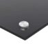 vidaXL Kitchen Backsplash Black 90x50 cm Tempered Glass - Image 9