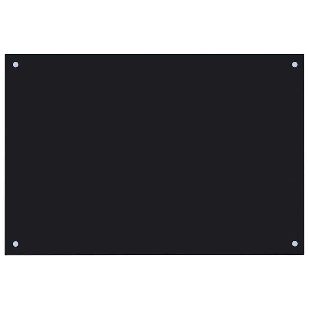 8718475798507_a_en_hd_1 vidaXL Kitchen Backsplash Black 90x60 cm Tempered Glass - Image 2