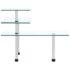vidaXL 3-Tier Corner Kitchen Shelf Tempered Glass - Image 3