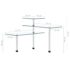 vidaXL 3-Tier Corner Kitchen Shelf Tempered Glass - Image 8