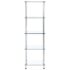 vidaXL 5-Tier Shelf Transparent 40x40x130 cm Tempered Glass - Image 2