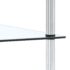 vidaXL 5-Tier Shelf Transparent 40x40x130 cm Tempered Glass - Image 4