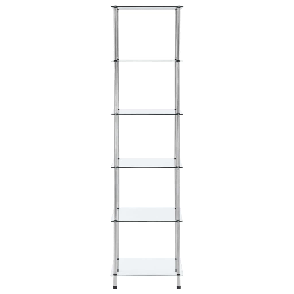 8718475798682_g_en_hd_1 vidaXL 6-Tier Shelf Transparent 40x40x160 cm Tempered Glass - Image 2