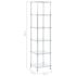 vidaXL 6-Tier Shelf Transparent 40x40x160 cm Tempered Glass - Image 7