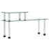 vidaXL Kitchen Shelf Transparent 45x16x26 cm Tempered Glass