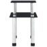 vidaXL Kitchen Shelf Black 45x16x26 cm Tempered Glass - Image 3