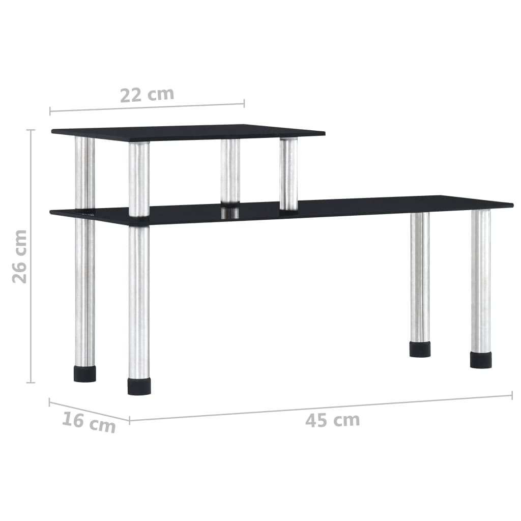 8718475798859_g_en_hd_5 vidaXL Kitchen Shelf Black 45x16x26 cm Tempered Glass - Image 6