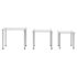vidaXL Nesting Tables 3 pcs Transparent Tempered Glass - Image 2