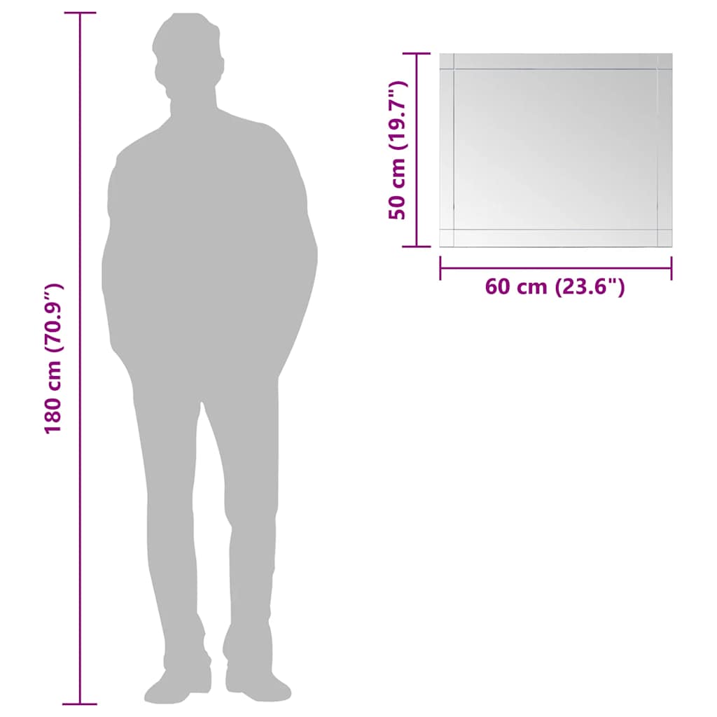 8718475798934_g_en_hd_5 vidaXL Wall Mirror 60x50 cm Glass - Image 7