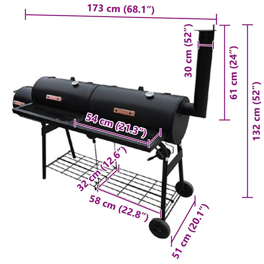 8718475802402_g_en_hd_3 vidaXL Smoker BBQ Nevada XL Black - Image 4
