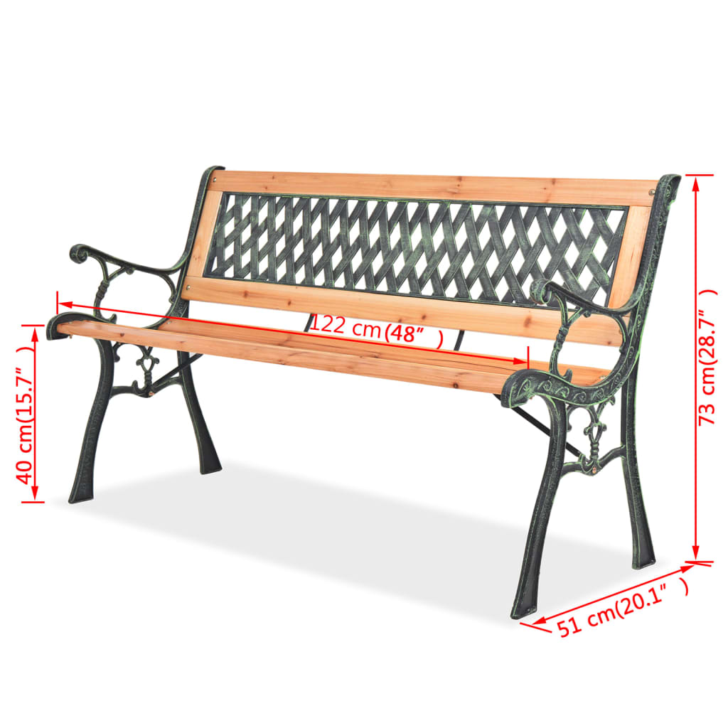 8718475802488_g_en_hd_6 vidaXL Garden Bench 122 cm Wood - Image 7
