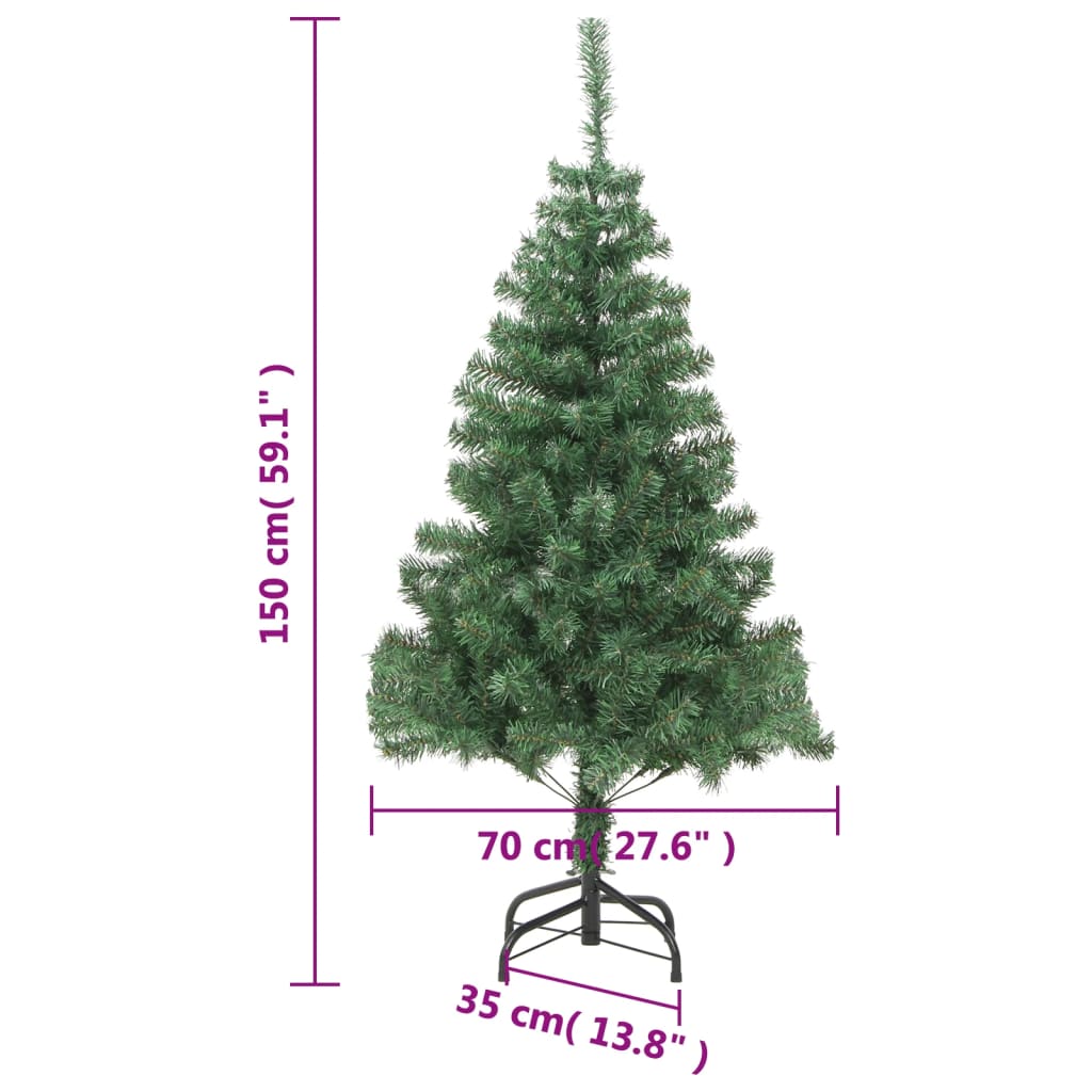 8718475805748_g_en_hd_5 vidaXL Artificial Christmas Tree with Stand 150 cm 380 Branches - Image 6