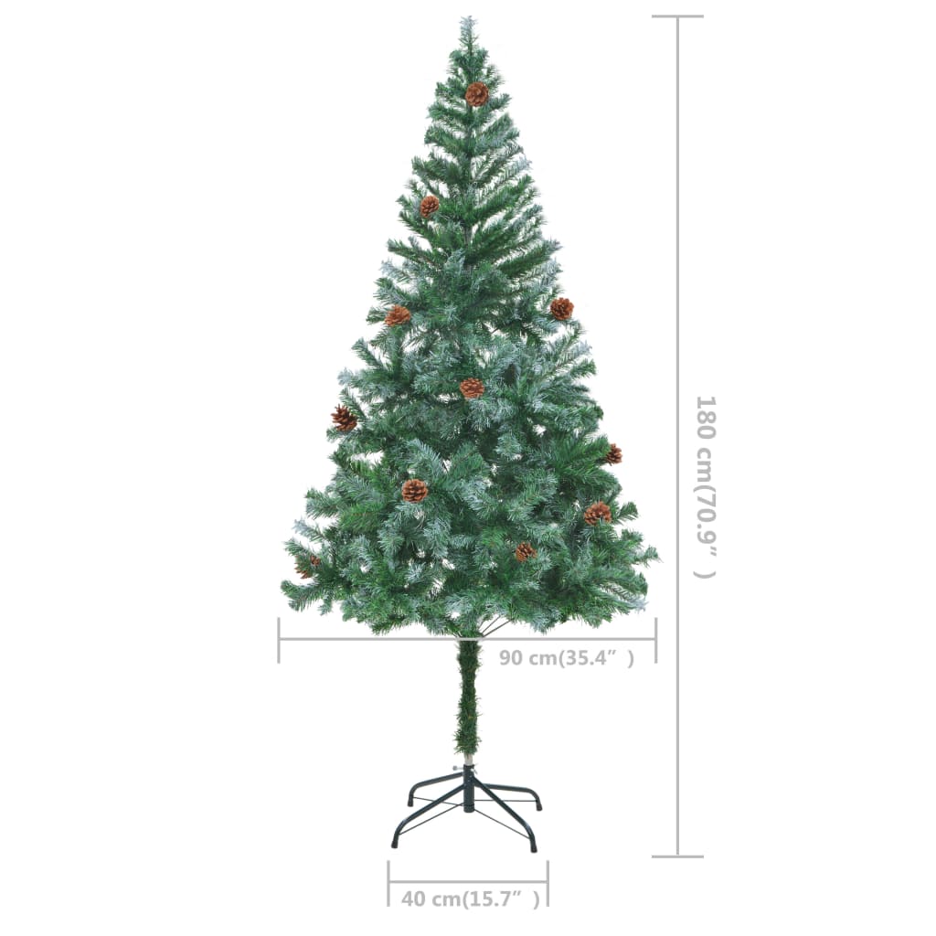 8718475805786_g_en_hd_6 vidaXL Artificial Christmas Tree with Pinecones 180 cm - Image 7