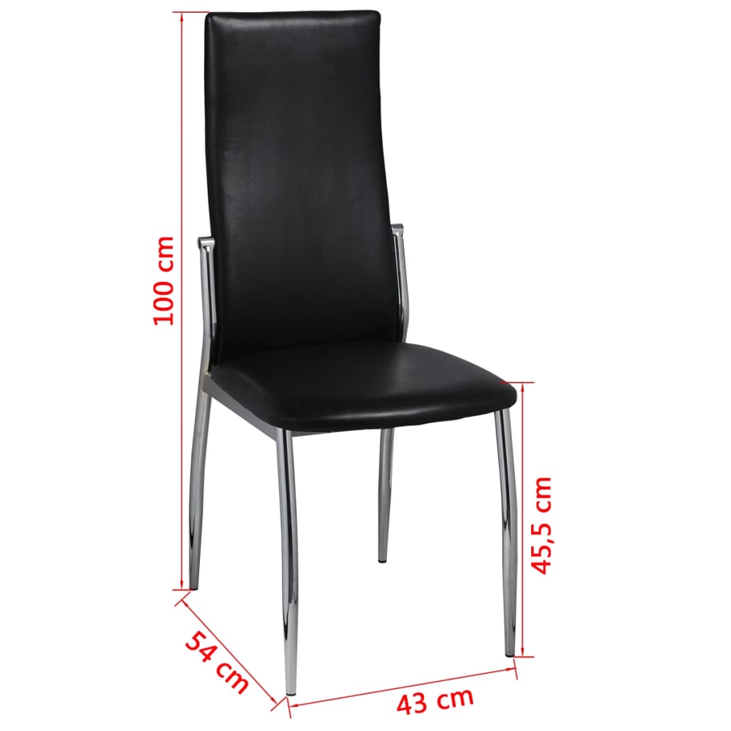 8718475809463_g_en_hd_6 vidaXL Dining Chairs 4 pcs Black Faux Leather - Image 8