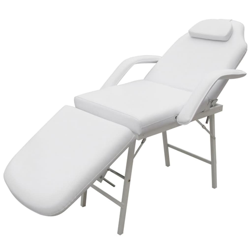 8718475813231_a_en_hd_1 vidaXL Portable Facial Treatment Chair Faux Leather 185x78x76 cm White - Image 1