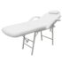 vidaXL Portable Facial Treatment Chair Faux Leather 185x78x76 cm White - Image 2