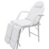 vidaXL Portable Facial Treatment Chair Faux Leather 185x78x76 cm White - Image 2