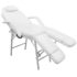 vidaXL Portable Facial Treatment Chair Faux Leather 185x78x76 cm White - Image 3