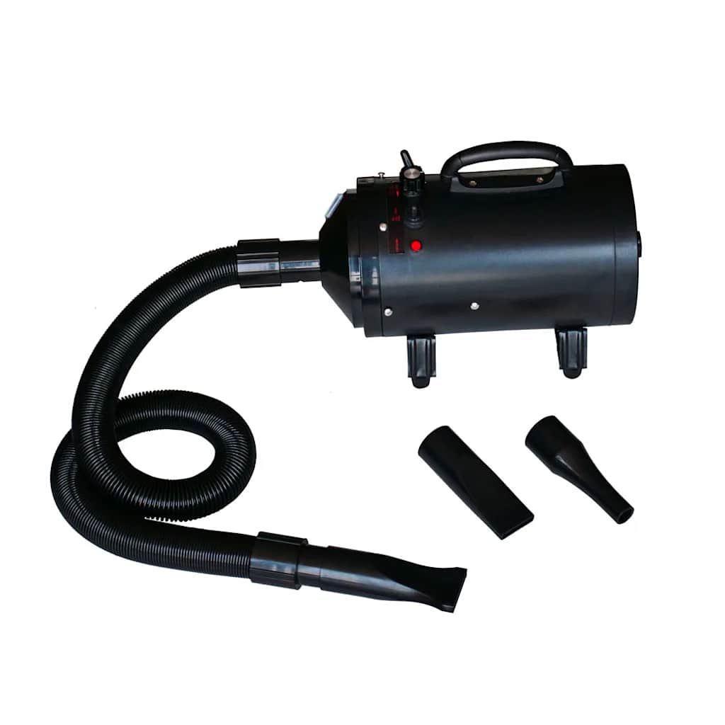 8718475814467_a_en_hd_1 vidaXL Dog Hair Dryer with 3 Nozzles Black 2400 W - Image 1