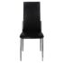 vidaXL Dining Chairs 6 pcs Black Faux Leather - Image 3