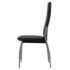 vidaXL Dining Chairs 6 pcs Black Faux Leather - Image 4