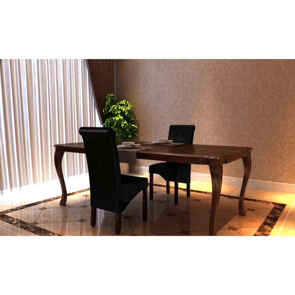 8718475826231_g_en_hd_1 vidaXL Dining Chairs 2 pcs Black Faux Leather - Image 2