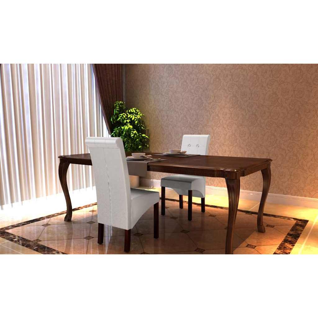 8718475826248_g_en_hd_1 vidaXL Dining Chairs 2 pcs White Faux Leather - Image 2